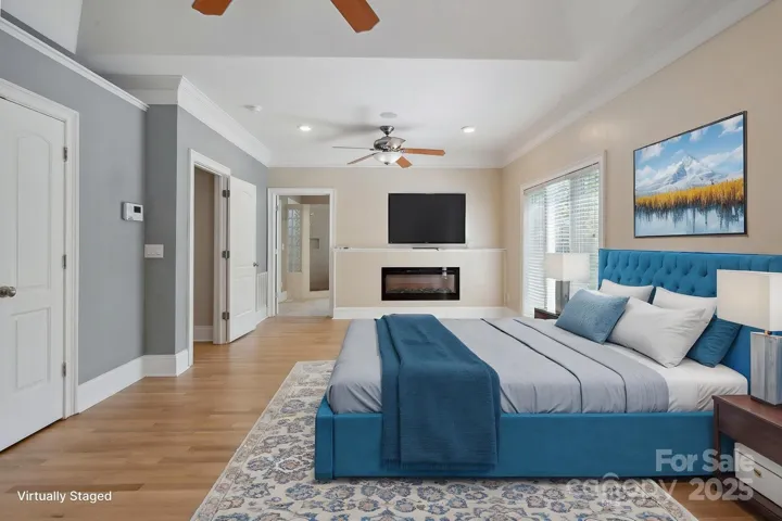 Primary on the main with multiple closets.
