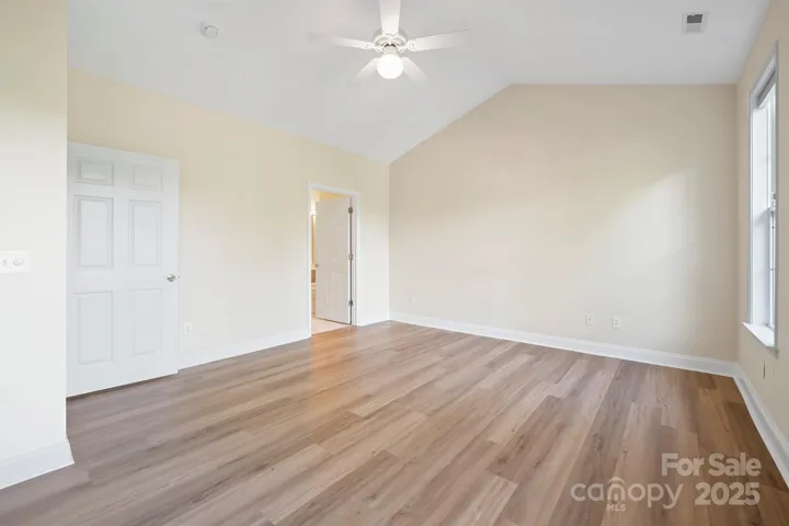 primary with new paint and flooring
