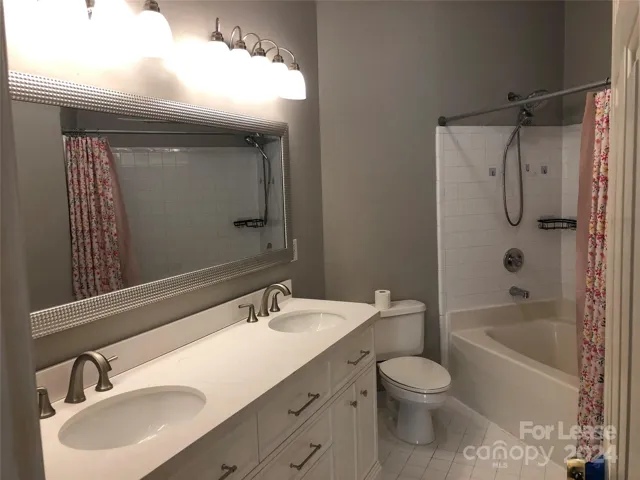 Master bath with new vanity & extra large bathtub