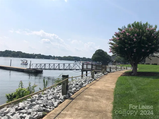 Lakeside walking path.
