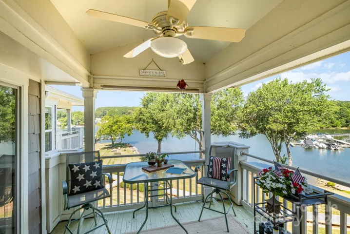 Covered porch to sit back and relax
