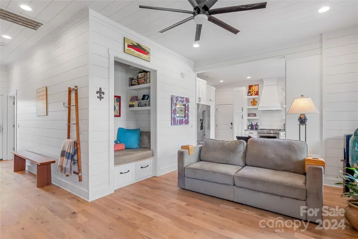 You will love the reading nook and open floor plan. There is even a hydraulic elevator for access to the upper level living space!