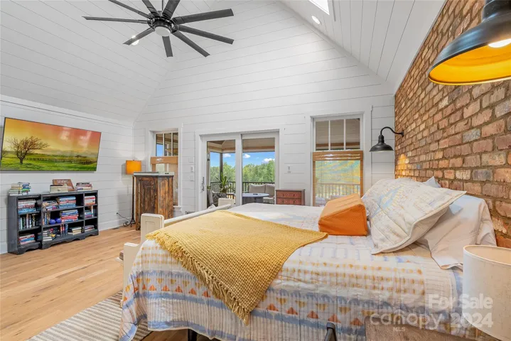 Spacious primary bedroom suite includes a walk in closet, laundry, and huge master bath.