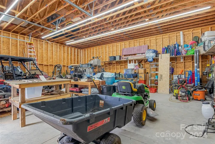 Inside the 30'x36' storage building. Cars, equipments storage - whatever you need it for!