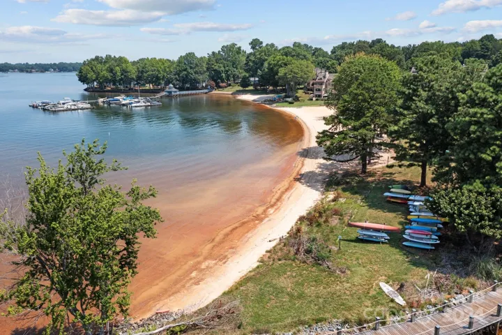 Paddleboard and kayak storage and launching area.