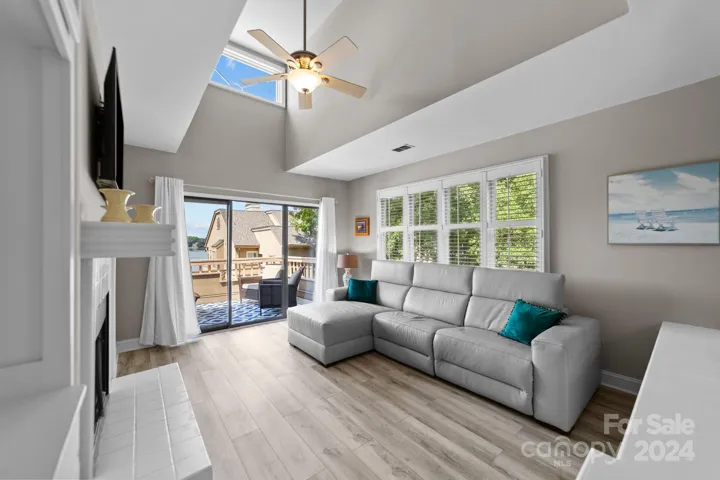 Open and airy floor plan with natural light.