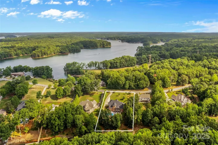 Aerial View of Lush Trees on this Waterfront Lot