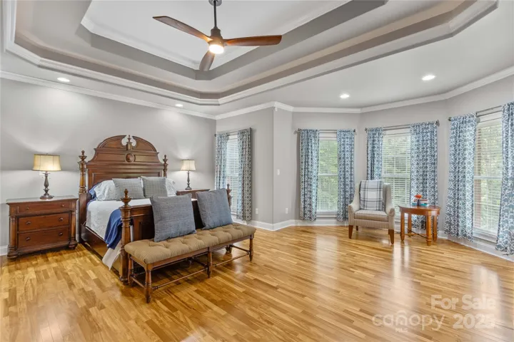 Primary Bedroom features Gorgeous Trey Ceiling