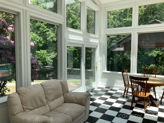 Sunroom off kitchen