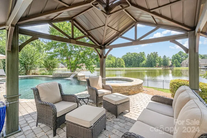 Grab some shade and a beverage under the gazebo!