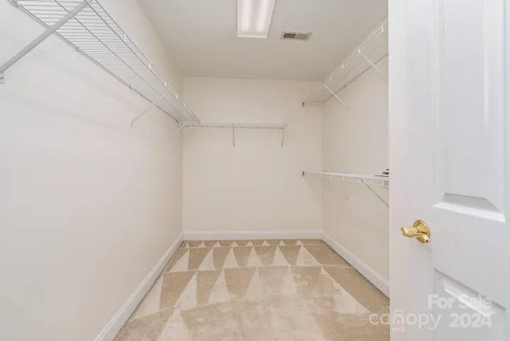Primary walk in closet