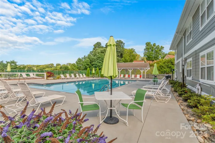 Large outdoor pool for residents