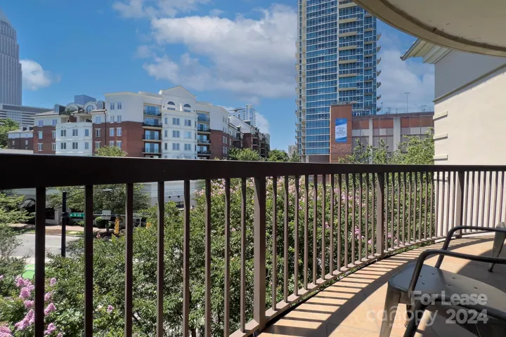 Condo private balcony with city views!