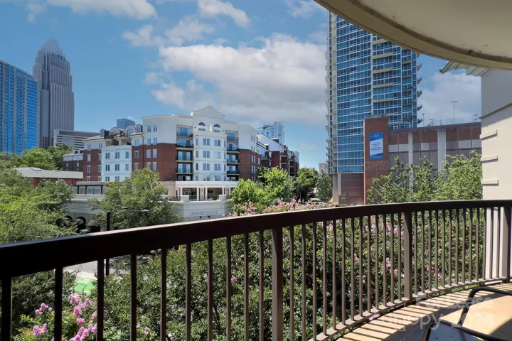 Condo private balcony with city views!