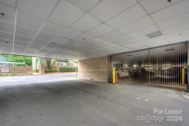 Entry into gated parking garage for building