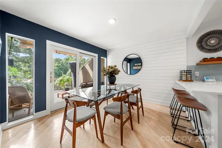 bright dining area