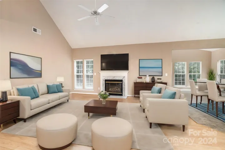 Virtually Staged Living Room