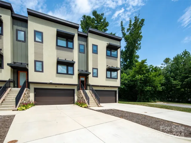 Each townhouse has its own entrance