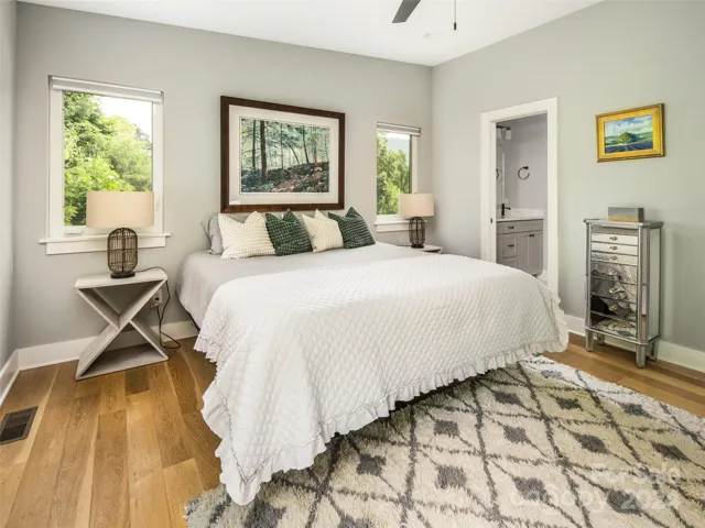 The primary bedroom suite