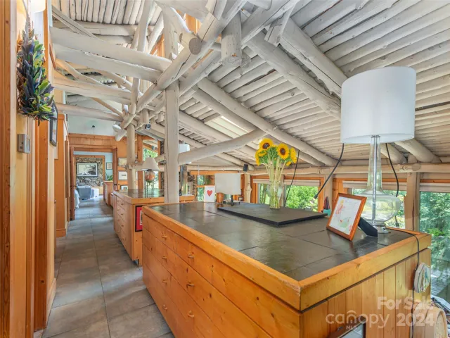 The Timber Framing is from the Property