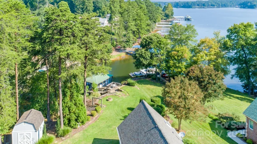 Backyard to lake