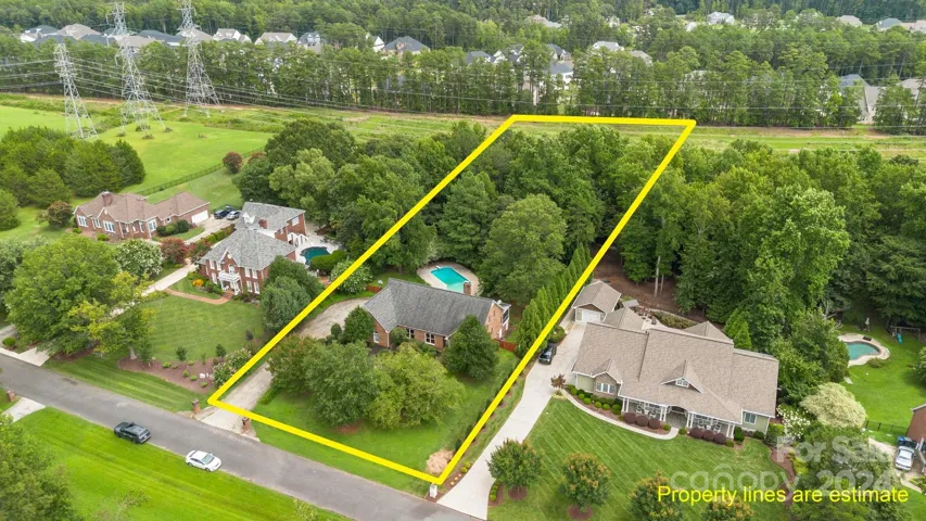Property line extend beyond the fence you see and the trees.
