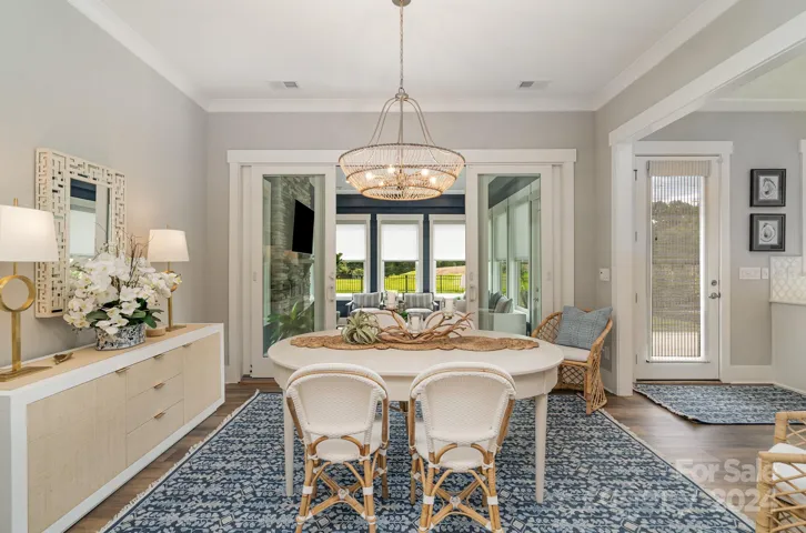 The breakfast room is a lovely spot to gather