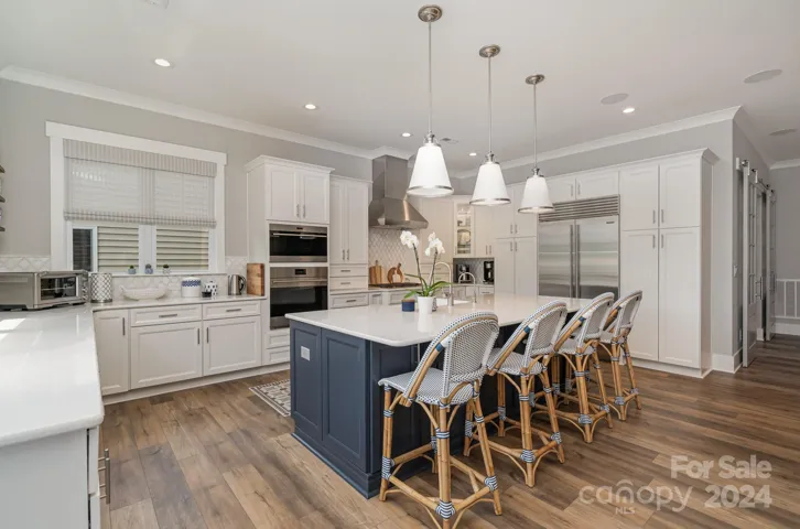 42" Subzero fridge - plenty of space for all of the gourmet food that can be made in this incredible kitchen! Get cooking while listening to your favorite tunes on the built-in speakers.