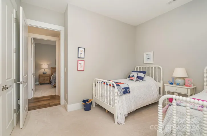 The main floor features 2 additional bedrooms. They are both great sizes!