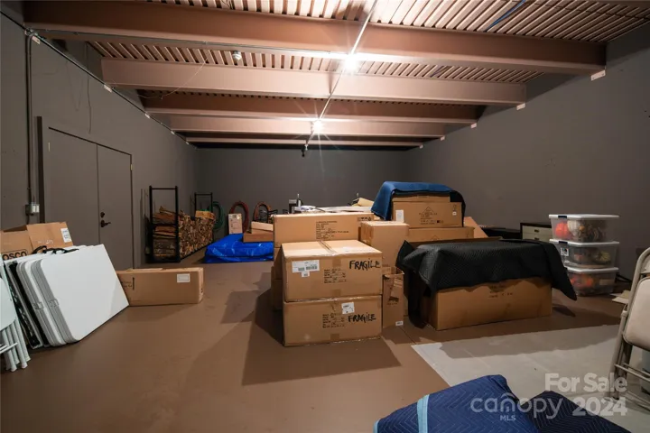 Storage, Storage, Storage under the garage. Access to sid yard