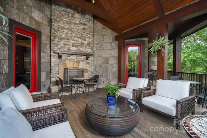 Fireplace for those cool mountain evenings