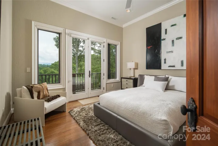Guest Room #2, custom closets, access to deck