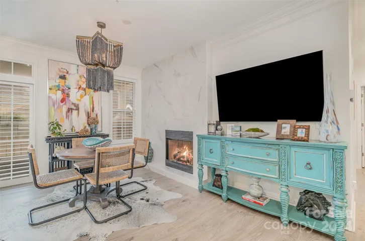 Fireplace is perfect for those cooler nights