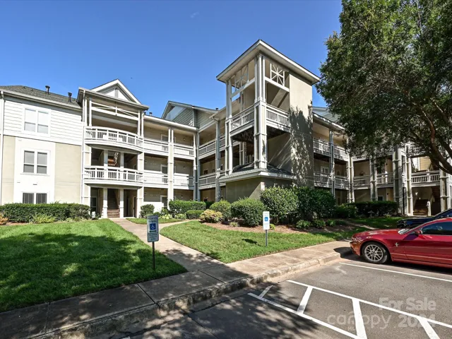 Exterior with ample parking