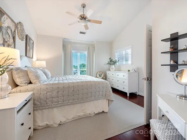 Primary Bedroom with lake view