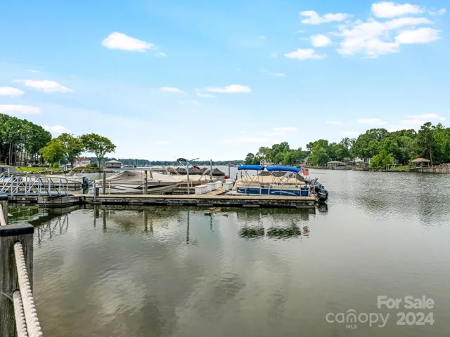 Deeper water side boat slip