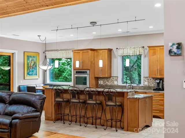 Wonderful Natural Light and Forest Views From Kitchen Windows