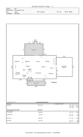 Main level floor plan