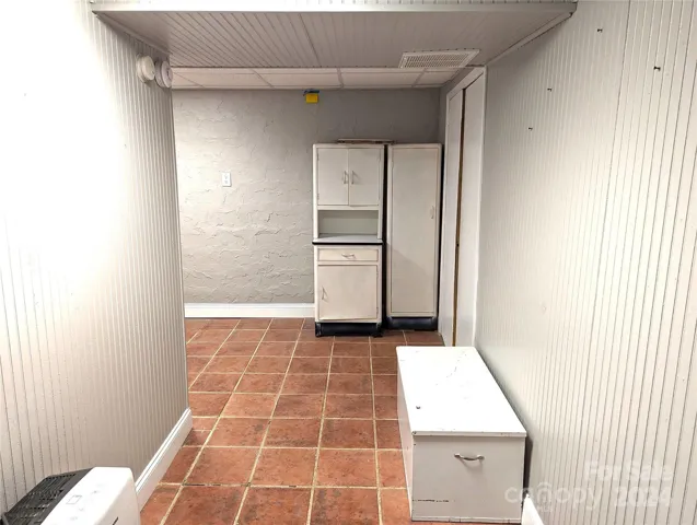 Basement wide hall