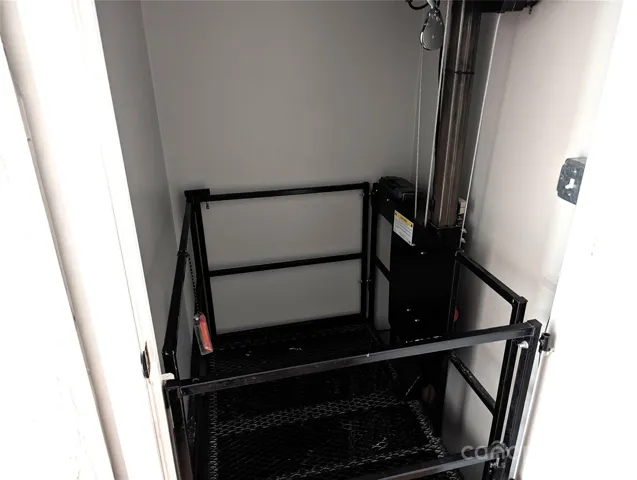 View of elevator/lift from main level (Behind a closed door)