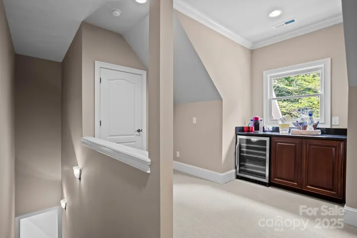 Dry Bar & Wine Refrigerator Upstairs