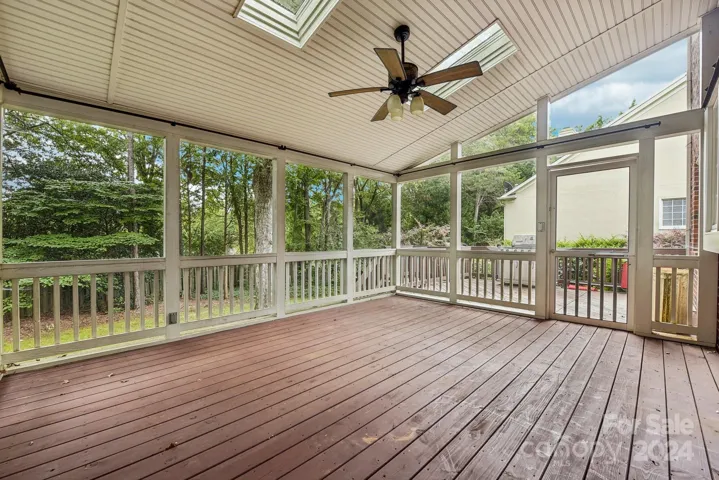 Screened porch and outside deck.
