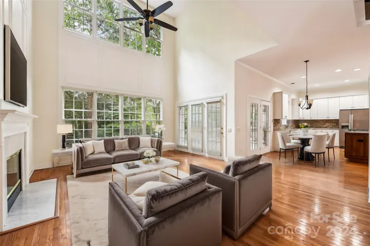 Virtually staged. 2-Story Family Room