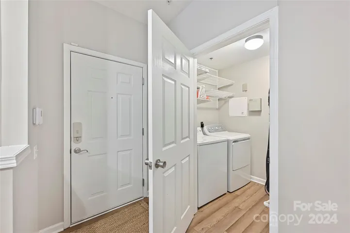 Laundry room with storage