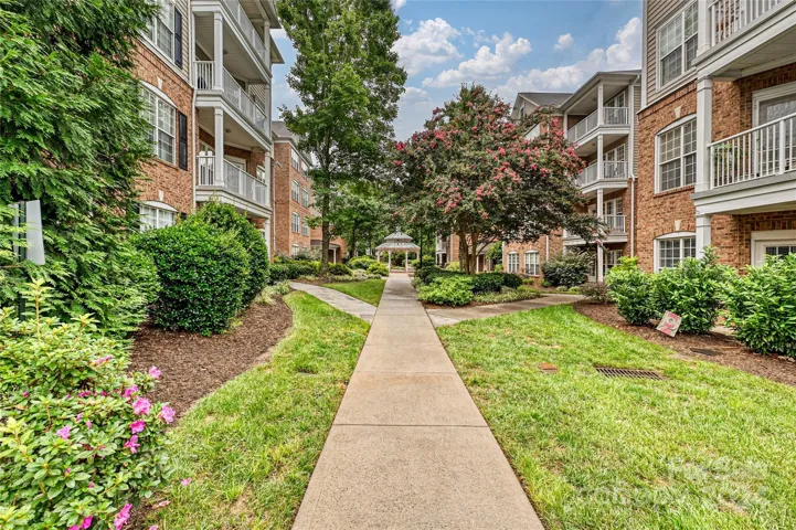 Beautifully landscaped entrance