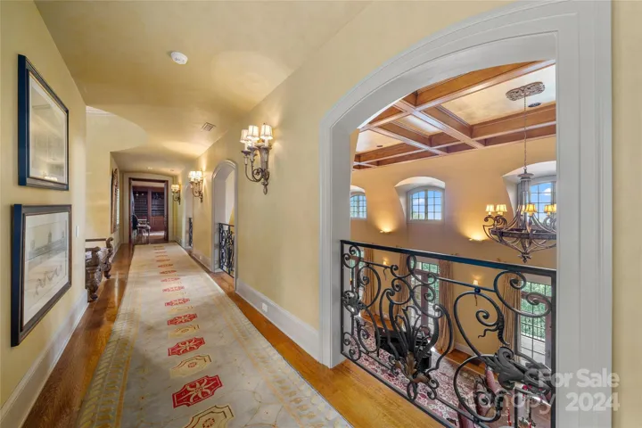 Second Level Hall overlooking Living and Dining