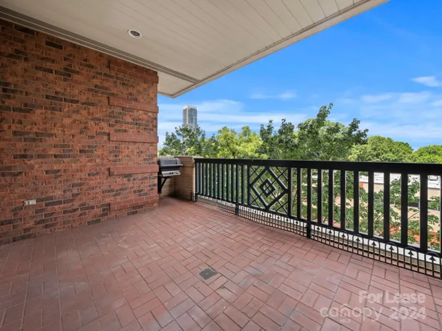 Huge covered patio with grill