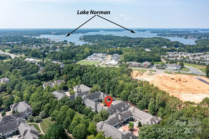 Aerial View of community just across street from Lake Norman!