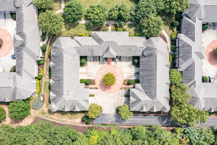 Aerial View of Courtyard Style Condo building!