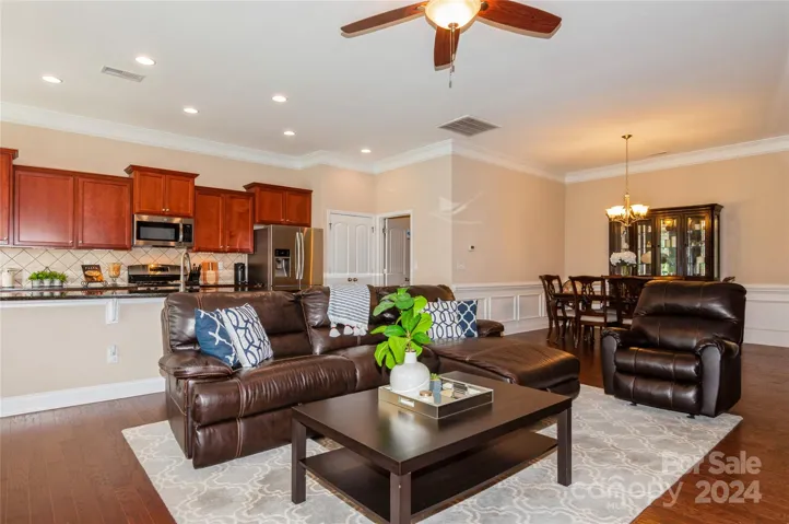 Living Room opens to kitchen